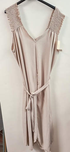 Robe asymétrique "Jun" Beige