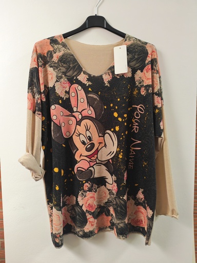 Blouse Minnie rose