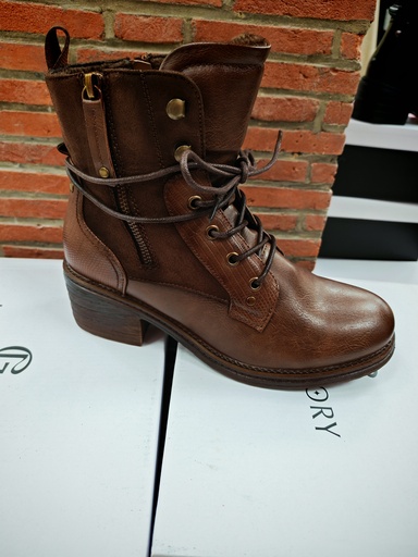 Bottines brunes à lacets "Ponza"