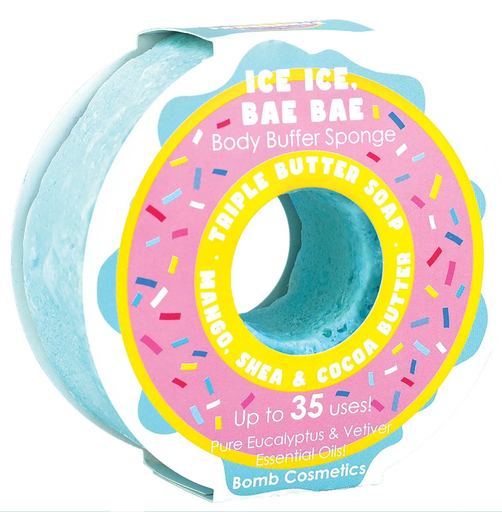 Eponge savonneuse/exfoliante "Ice Ice, Bae Bae"