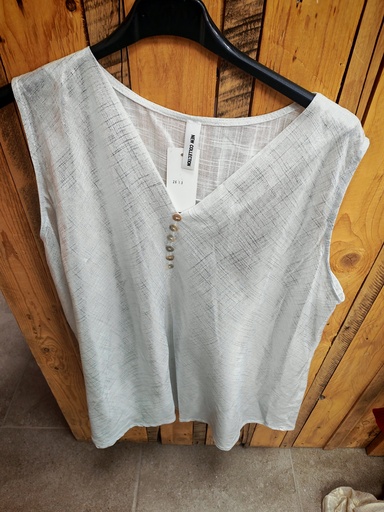 Top "Shining" argenté 