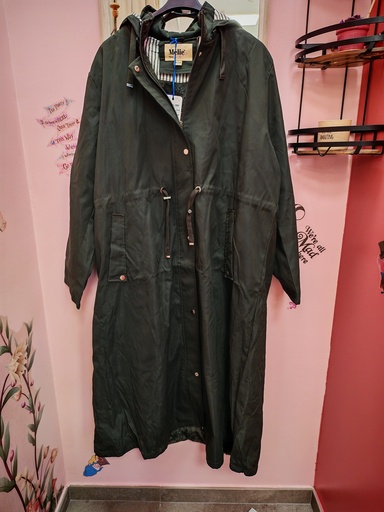 Manteau "Kira" Kaki- Taille 54 - 6XL