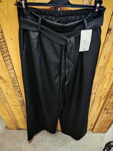 Pantalon jambes larges "Cassie" T2 Noir