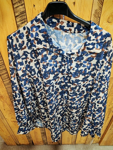 Chemisier voile "Blake" T3 Marine