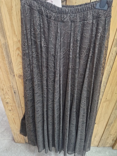 Jupe dentelle Sally chocolat