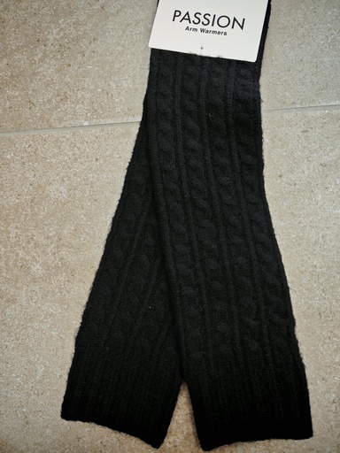 Guêtres mailles tressées noires 