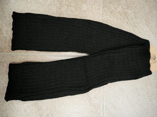 Guêtres mailles lignées noires