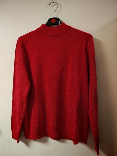 Pull pailleté mary framboise