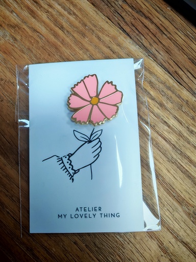 Pin's fleur rose