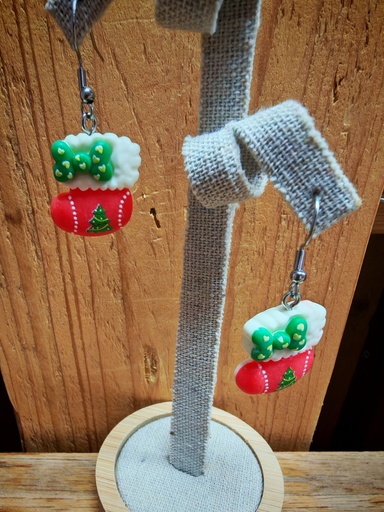 BO américaine chaussette rouge sapin vert (Fééries)