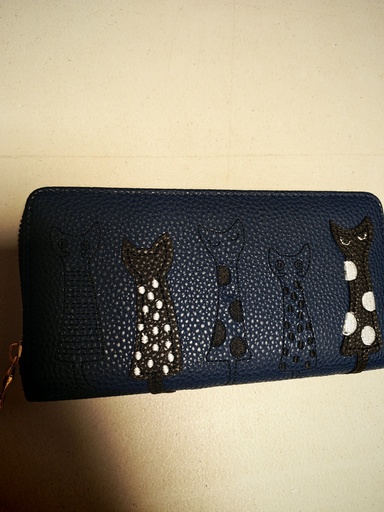 Porte-feuille chat Marine