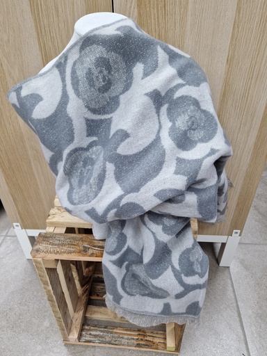 Echarpe "Bercail" gris souris