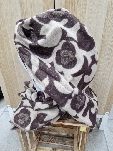 Echarpe "Bercail" brun