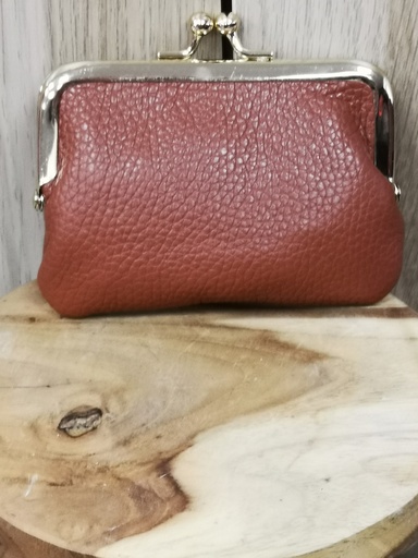 Besace monnaie noisette