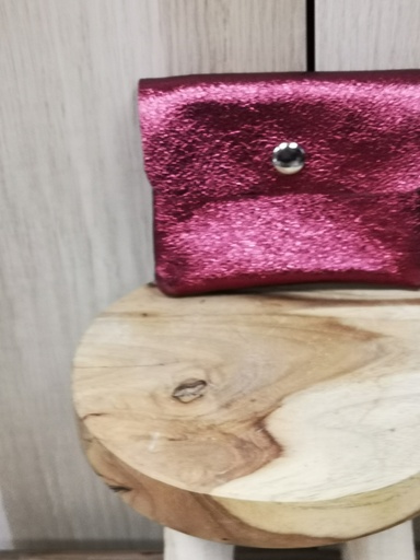 Petite pochette brillante lie de vin