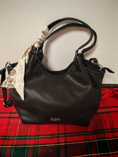 Sac "Grâce" avec foulard noir