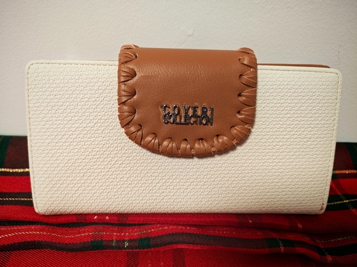 Portefeuille grand modèle "Eleganza" camel