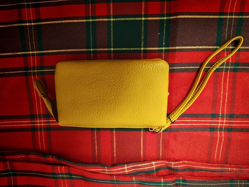 Pochette-sac "Dimi" moutarde