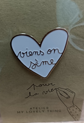 Pin's Viens on sème