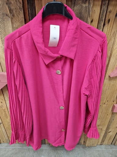 Chemise unie "Livia" Rose