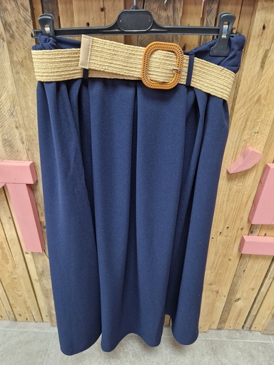 Jupe longue "Miliana" marine