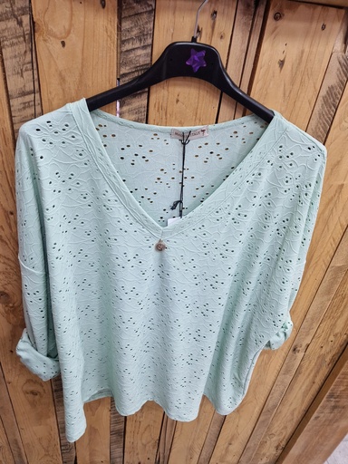 Blouse "Hortense" Vert menthe