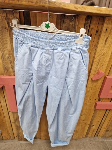 Pantalon "Garance" Bleu ciel