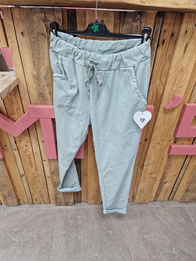 Pantalon "Magique" Vert eau