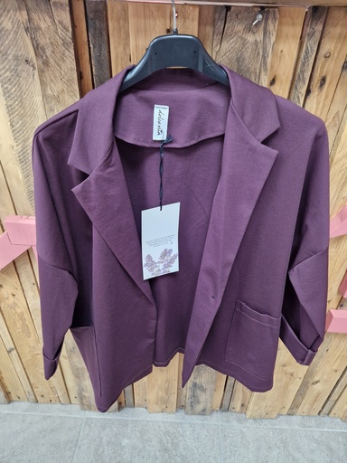Veste "Yolande" Aubergine