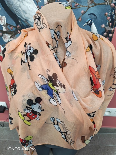 Foulard Mickey orange