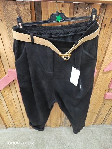 Pantalon Zarianna noir + ceinture