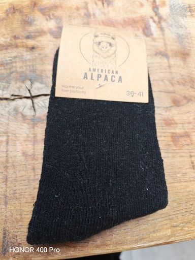 Chaussettes Alpaga Unie 36/41 - Noir