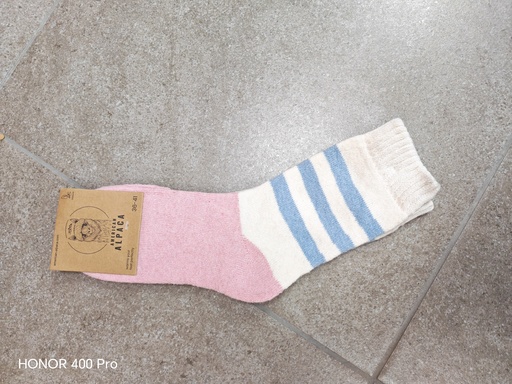 Chaussettes Alpaga motif haute 36/41 - Trio lignes