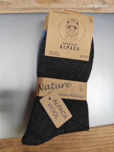 Chaussettes Alpaga unies 41/47 - Noir