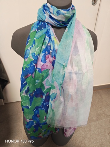 Foulard van gogh bleu