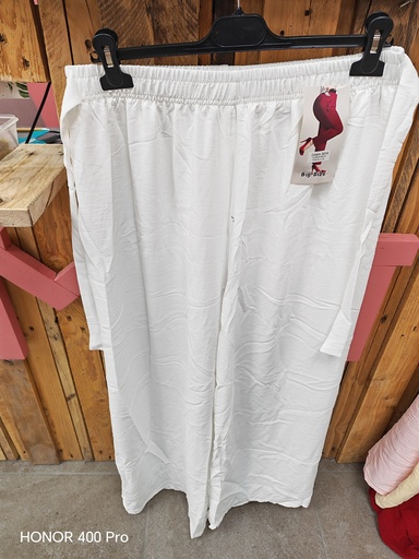 Pantalon large "Hawaï" Blanc