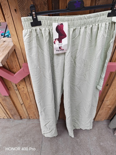 Pantalon large "Hawaï" Vert eau
