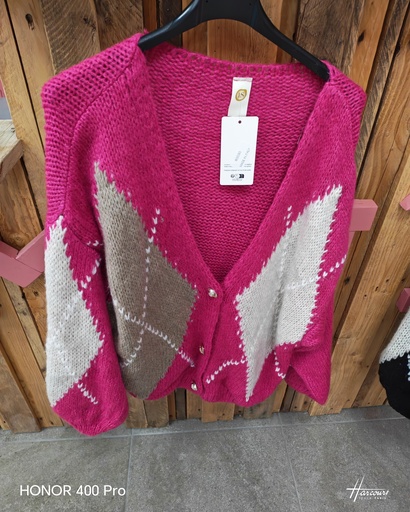Gilet "Losia" Fuchsia