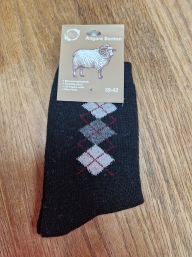 Chaussettes Angora 39/42 - Trilosanges Noir