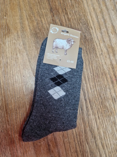 Chaussettes Angora 43/46 - Trilosanges Gris foncé