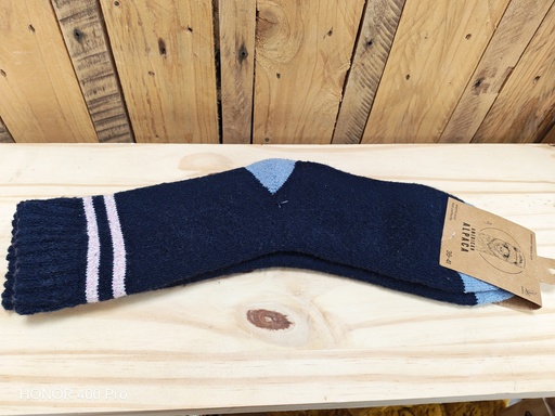 Chaussettes Alpaga 2lignes 36/41 - Marine