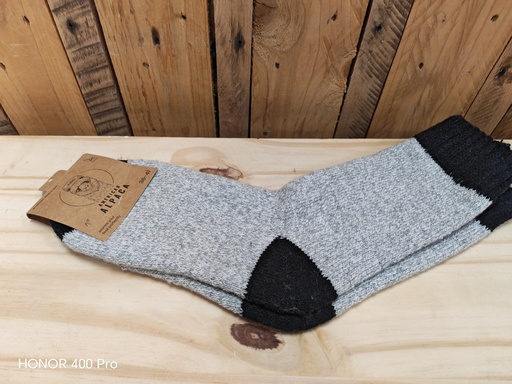 Chaussettes Alpaga Bordure 36/41 - Gris clair