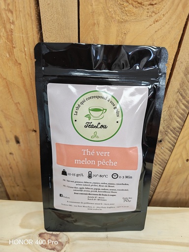 Thé vert Mangue- Pétales de roses 70gr 