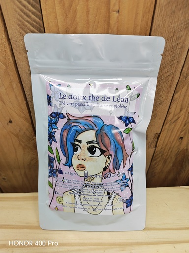 Thé doux de Léah 70gr passiflore-violette-fraise