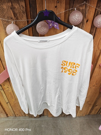 T-shirt Aloha-Surf blanc