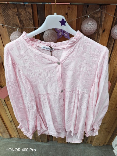 Blouse Mayana fluide rose