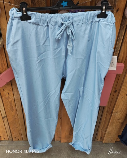 Pantalon "Cuba" bleu ciel