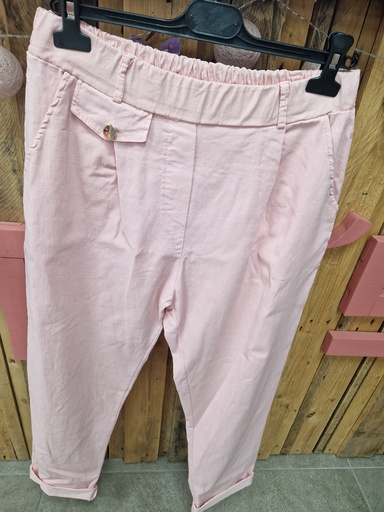 Pantalon Liane rose pâle