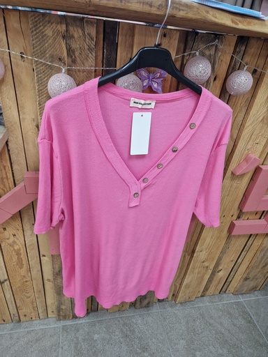 T-shirt "Daisy" fuschia