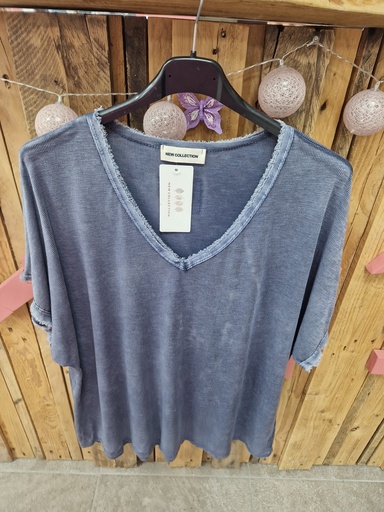 T-shirt unis bleu marine